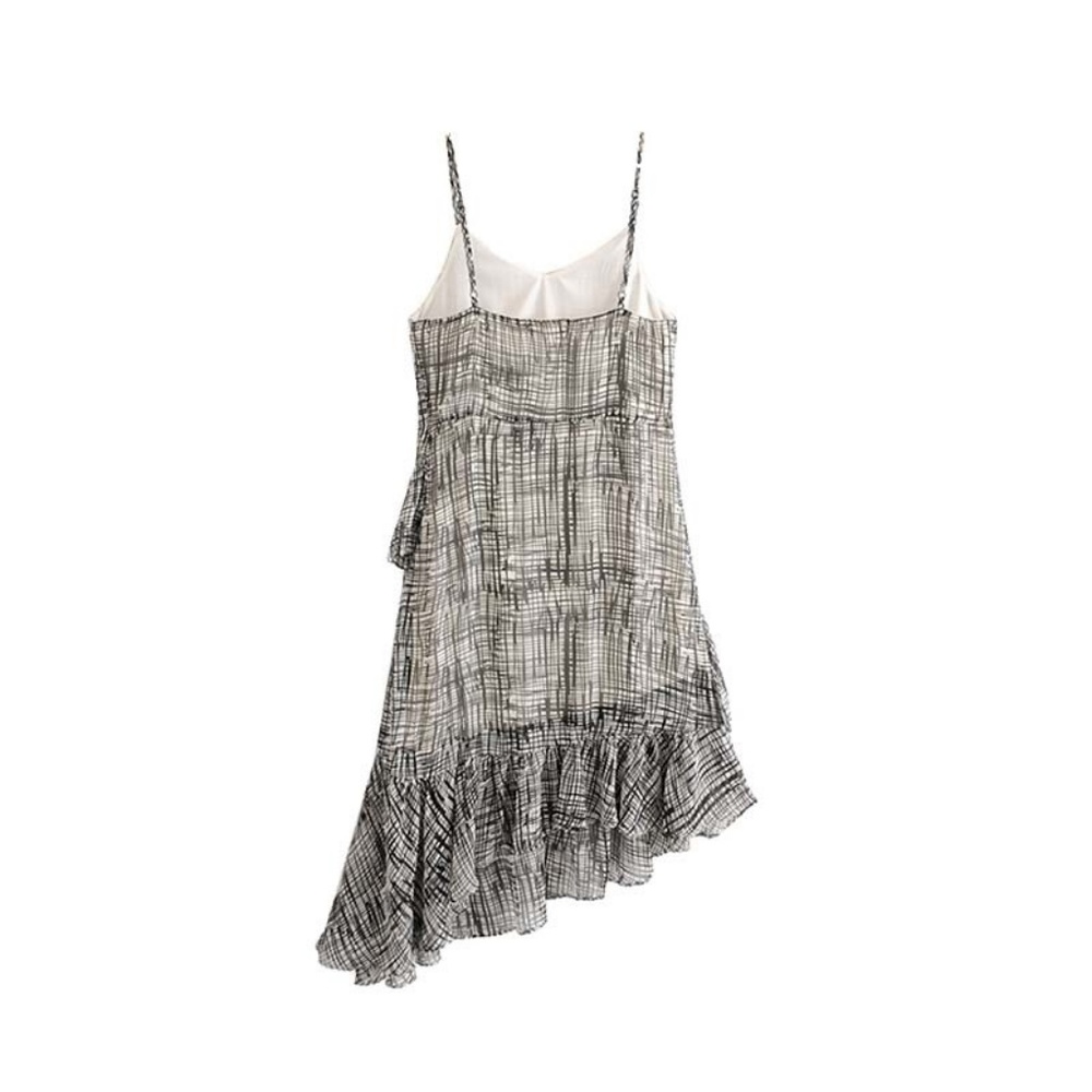 black and white ruffle dress - Picture 8 of 10